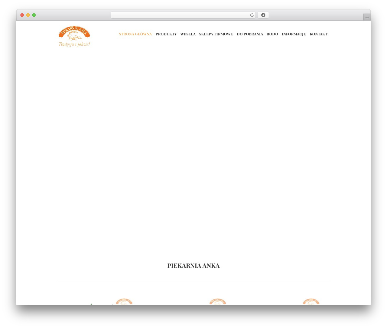 Bakery WordPress theme - piekarniaanka.pl