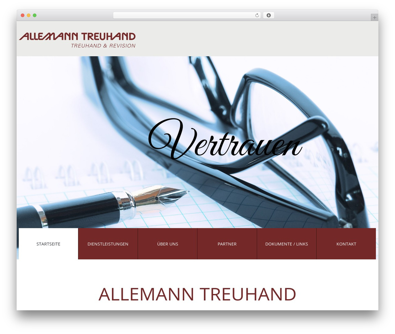cherry WordPress theme - allemann-treuhand.ch
