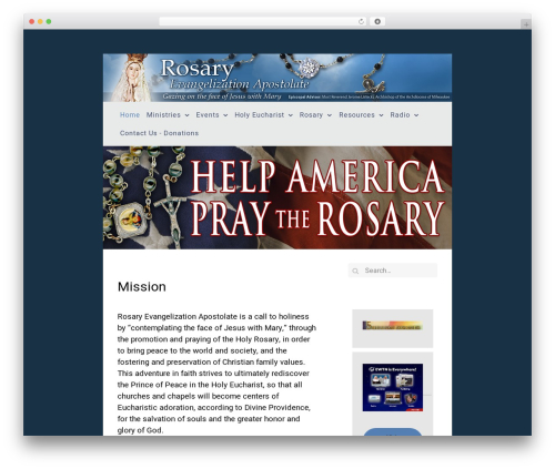 Fluent theme WordPress - rosaryea.org