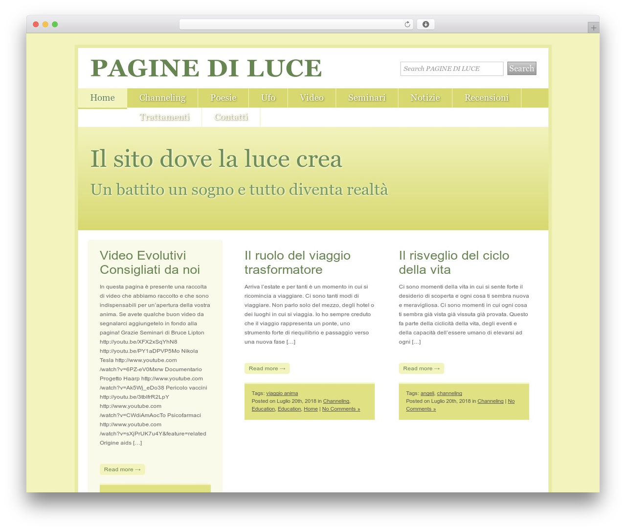 GreenLeaf premium WordPress theme - paginediluce.tk