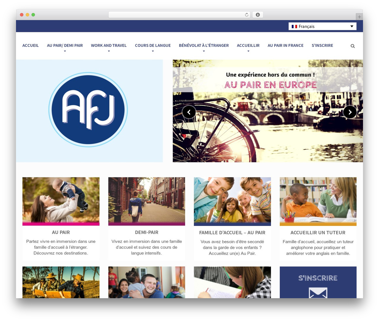 Macaroon theme WordPress - afj-aupair.org