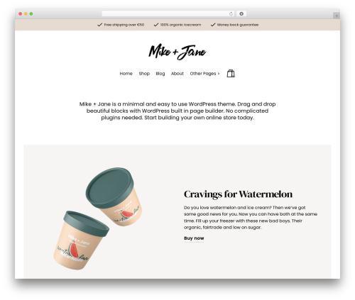 Mike + Jane WordPress theme - mikejane.hellodetail.com