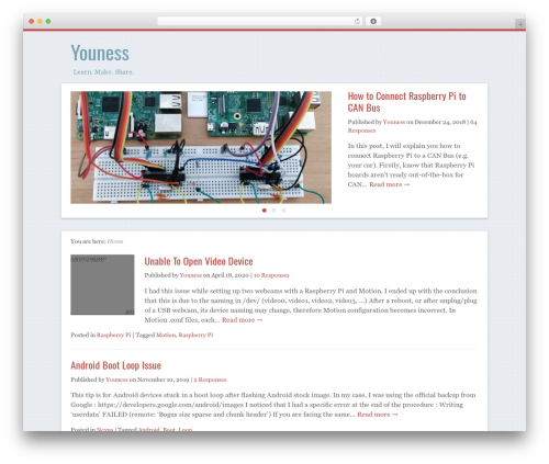 Path WordPress website theme - youness.net