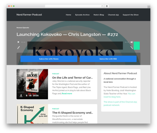 Podcaster widgets WordPress plugin - nerdfarmpod.com