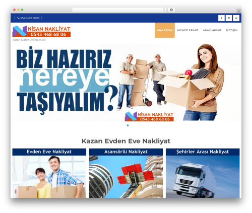 Spirited Pro business WordPress theme - kazanevdenevenakliyat.net
