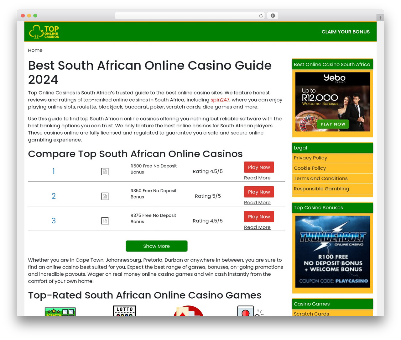 Theme WordPress Narcos - africancasinolist.co.za
