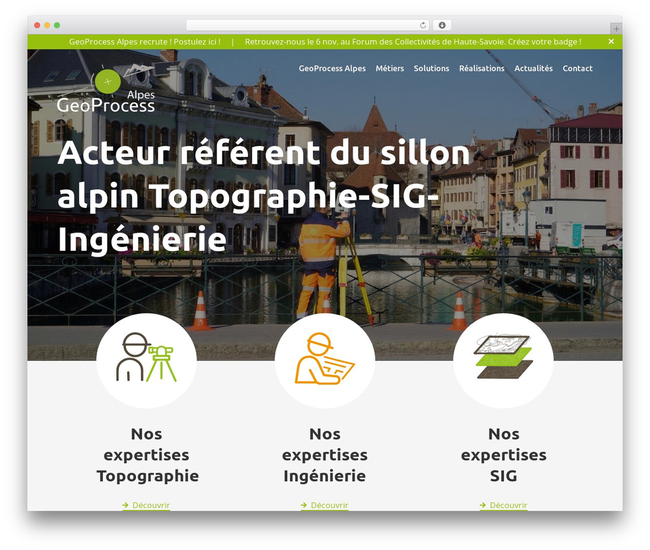 WordPress theme Thème WALT - geoprocess.fr