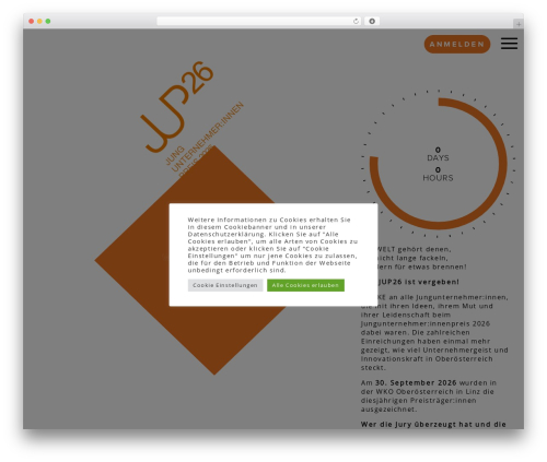 LEMONTEC Gutenberg Framework WordPress theme - jungunternehmerpreis.at