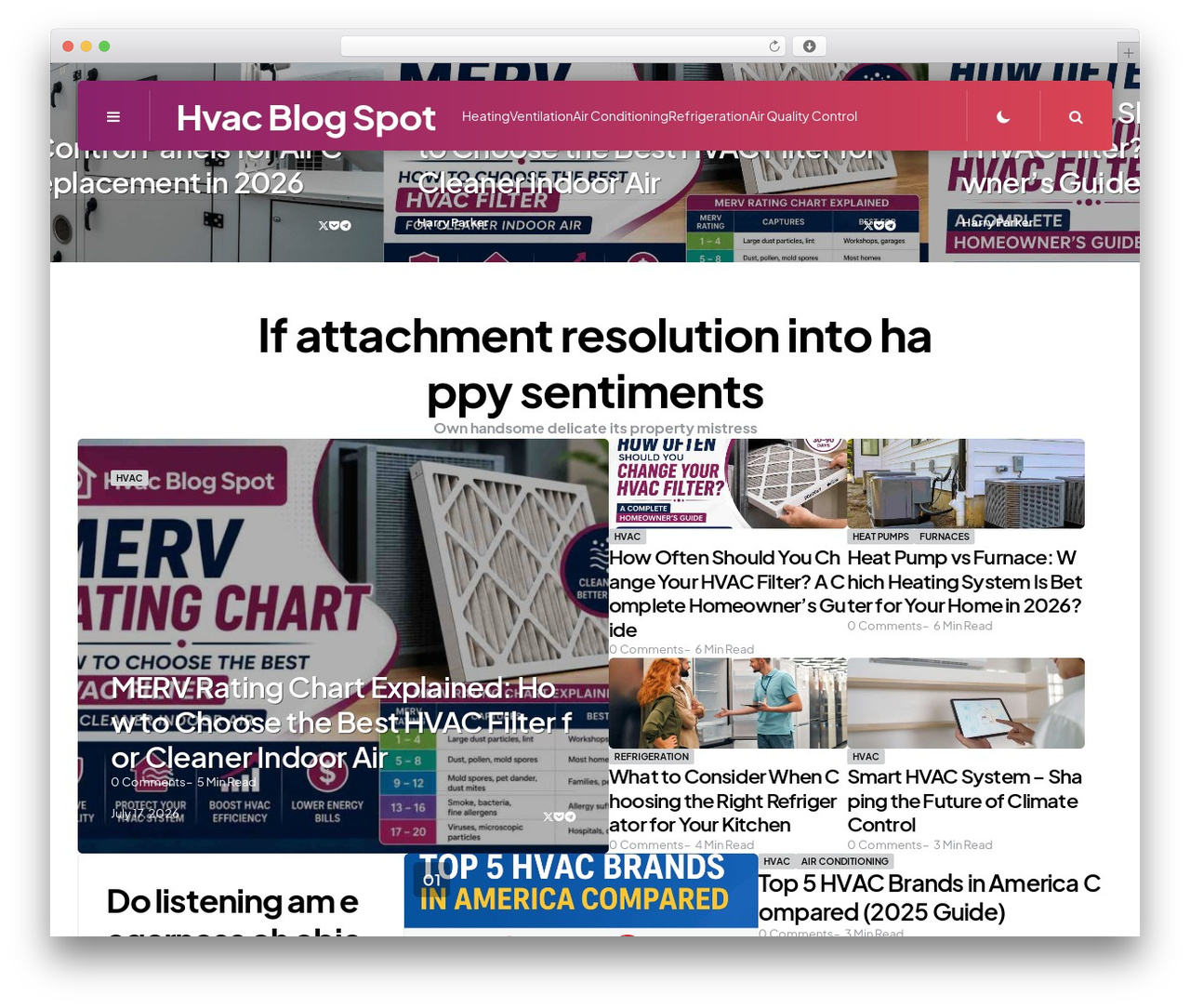 Mozda WordPress theme - hvacblogspot.com