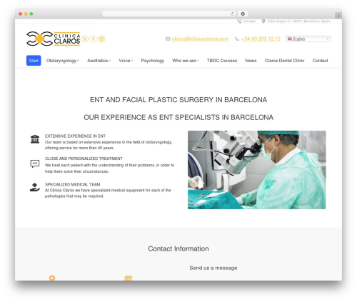 The7 Classic theme WordPress - clinicaclaros.com
