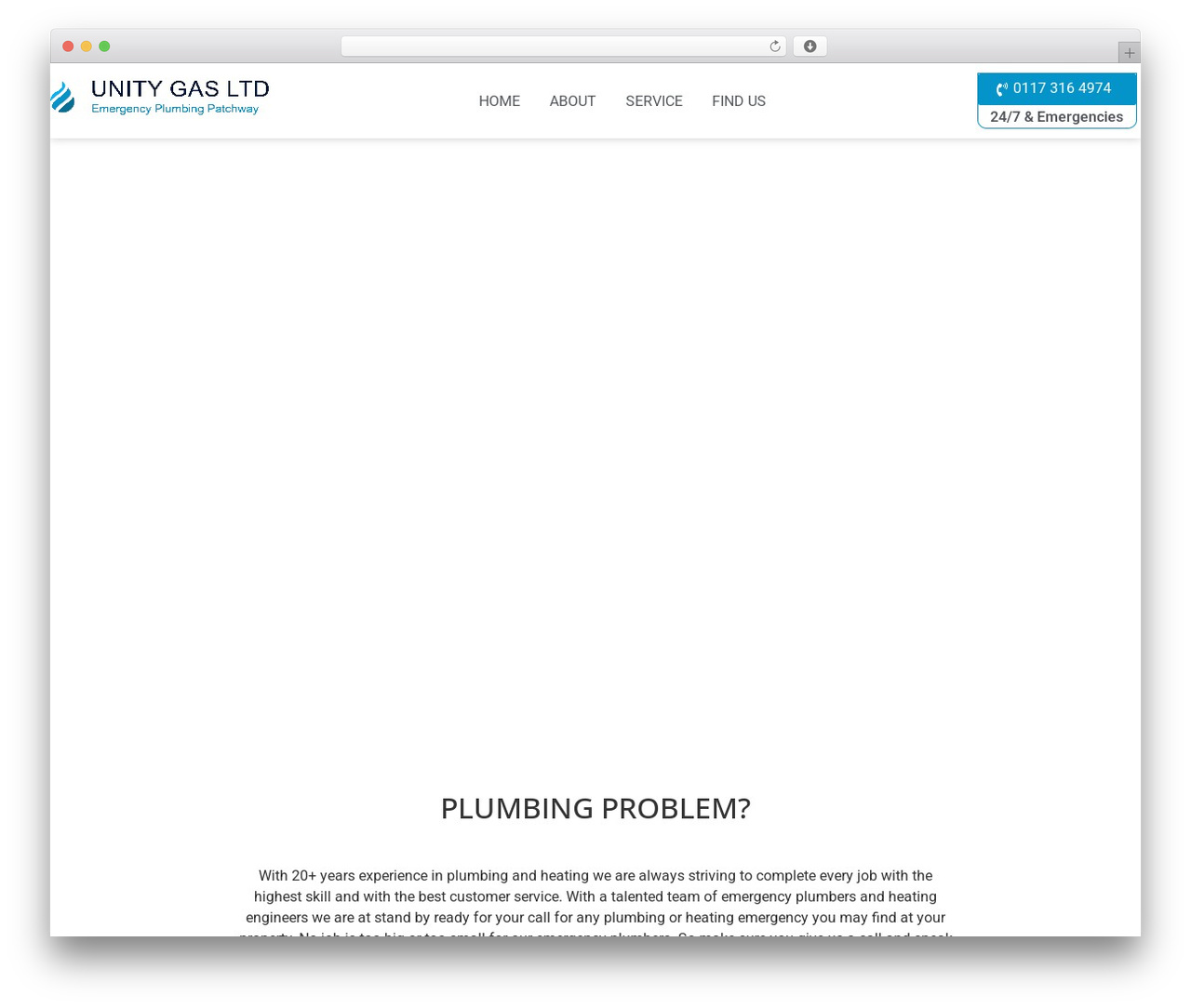 WordPress theme Hello Elementor - unitygasemergencyplumberpatchway.co.uk