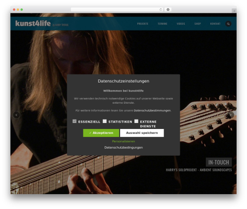 WordPress theme JamSession - kunst4life.net
