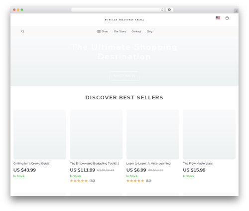 Botticelli WordPress shopping theme - populartreasuresarena.shop
