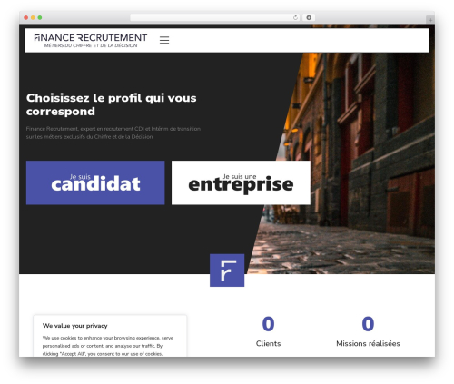 Custom Theme WP WP theme - finance-recrutement.fr