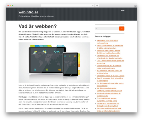 Facade theme WordPress - webintro.se