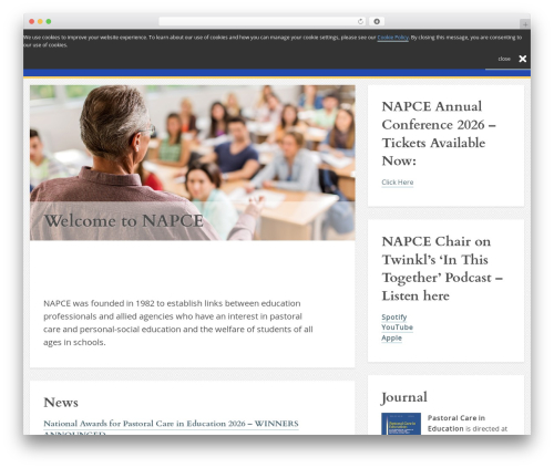 Napce Theme premium WordPress theme - napce.org.uk