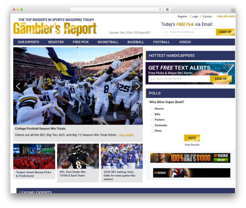 theGamblersReport theme WordPress - thegamblersreport.com
