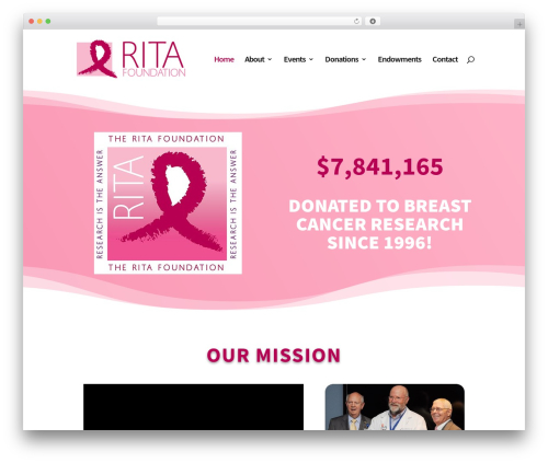 Theme WordPress Divi - the-rita-foundation.org