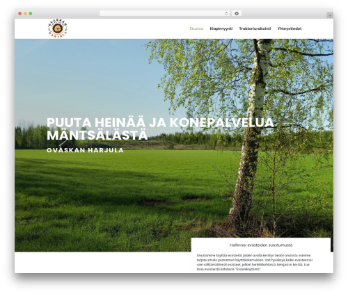 Theme WordPress Divi - ovaskanharjula.fi