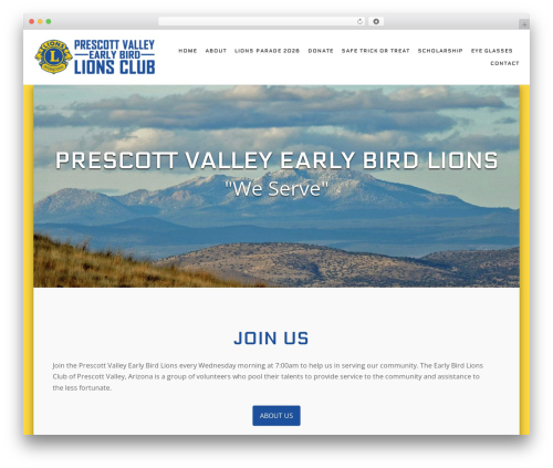Theme WordPress SiteOrigin Corp - prescottvalleylions.org