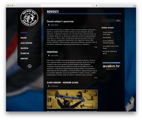 WordPress theme King Size WordPress - badblueboys.hr