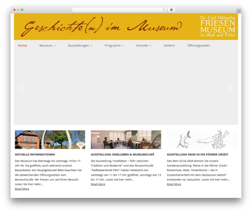 WordPress theme Sento - friesen-museum.de