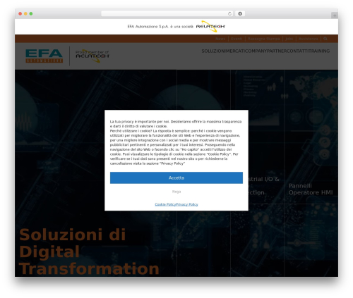 WP Bootstrap Starter WordPress website theme - efa.it
