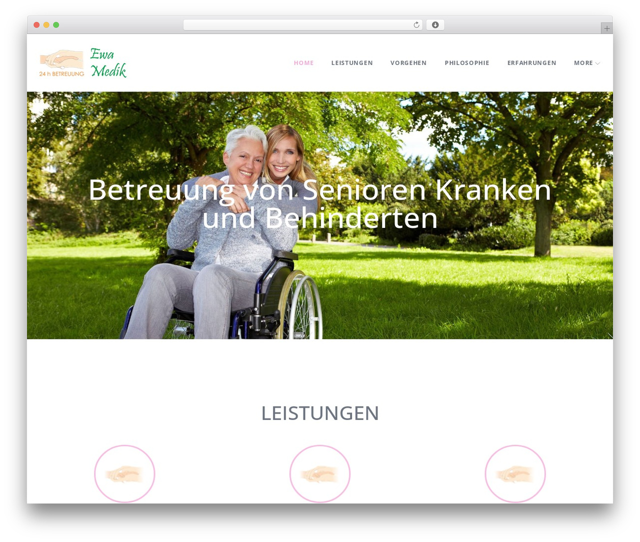 WP theme Cared4 - ewamedik.com