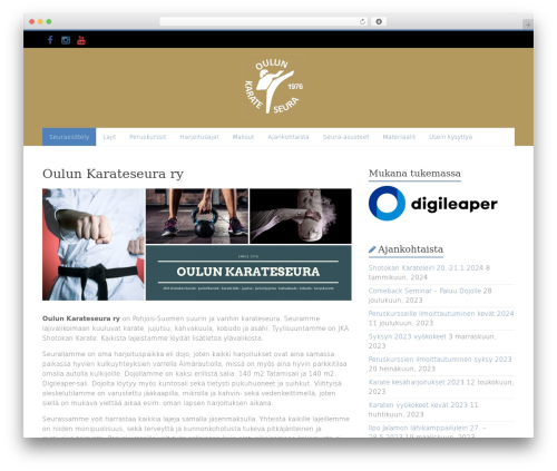 Accelerate Pro theme WordPress - oulunkarateseura.fi