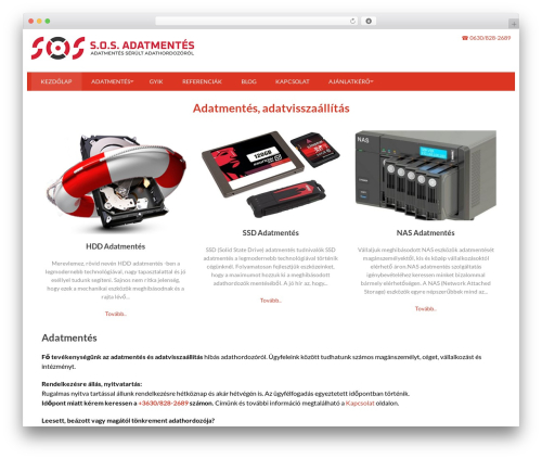 Accesspress Basic WordPress theme design - sos-adatmentes.hu
