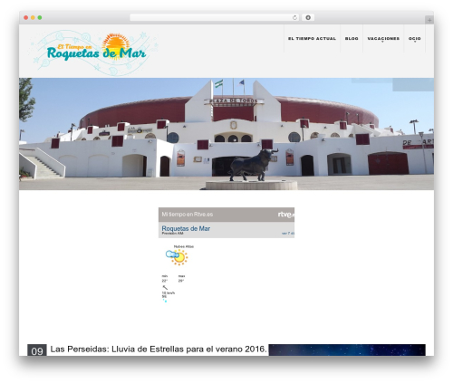 ALASKA WordPress theme - eltiempoenroquetasdemar.es