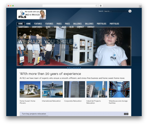 Challenge WordPress theme - filscorp.com