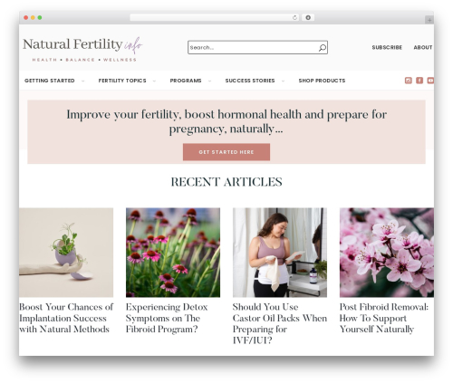 Hmenu WordPress plugin - natural-fertility-info.com