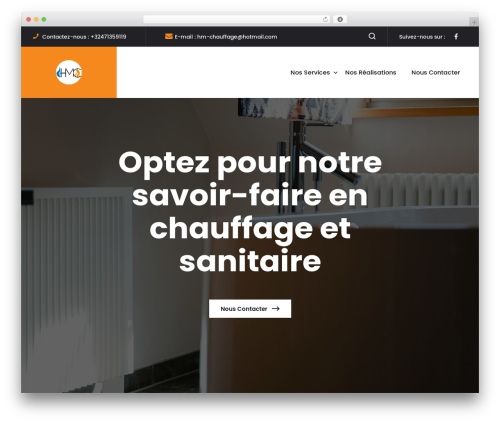 Constech best WordPress theme - hm-chauffage.com