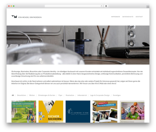 Create theme WordPress - vonmendel.de