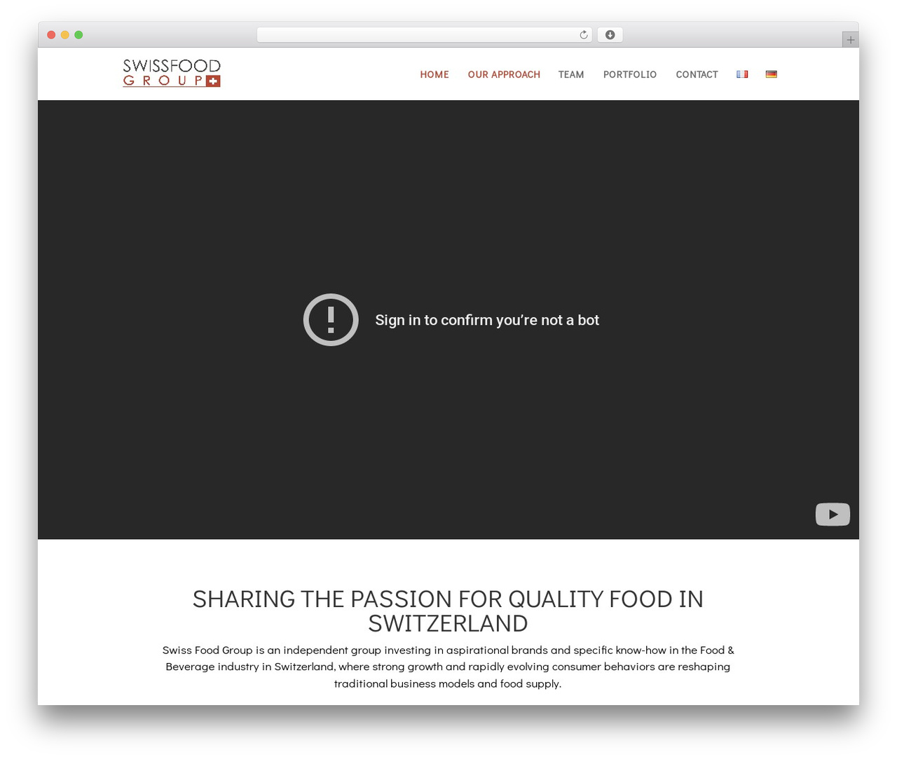 Divi best WordPress theme - swissfoodgroup.ch