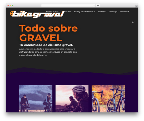 Divi theme WordPress - bikegravel.es
