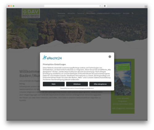 Kodeo usercentrics WordPress plugin - alpenverein-baden-baden.de