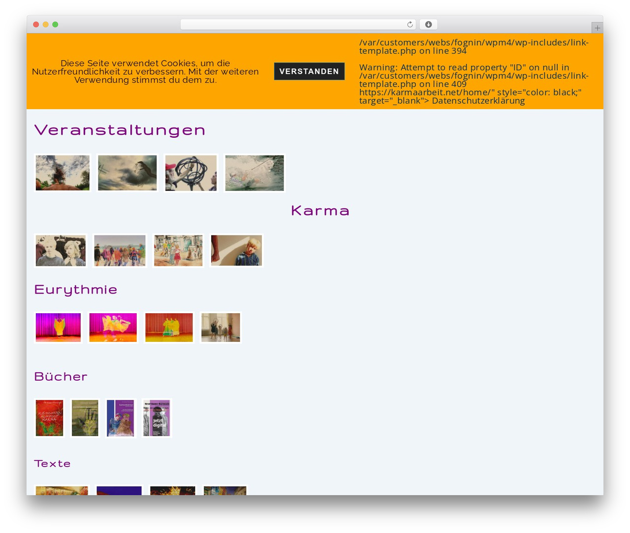 Responsive theme WordPress - karmaarbeit.net