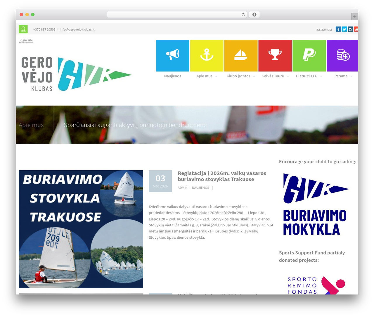 Second touch WordPress theme - gerovejoklubas.lt Second touch WordPress theme - gerovejoklubas.lt