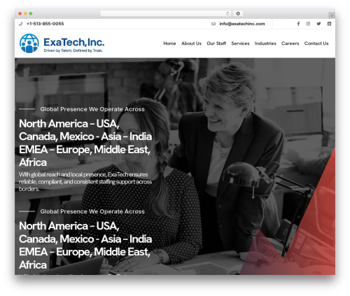 Tekprof WordPress theme - exatechinc.com