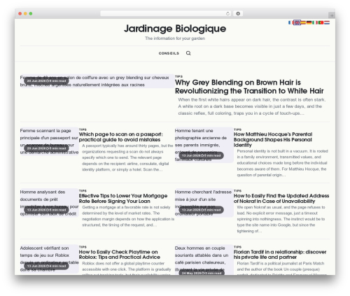 Theme WordPress Esteem - jardinage-biologique.com