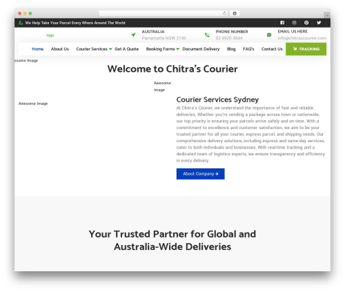 Transida WordPress theme design - chitrascourier.com Transida WordPress theme design - chitrascourier.com