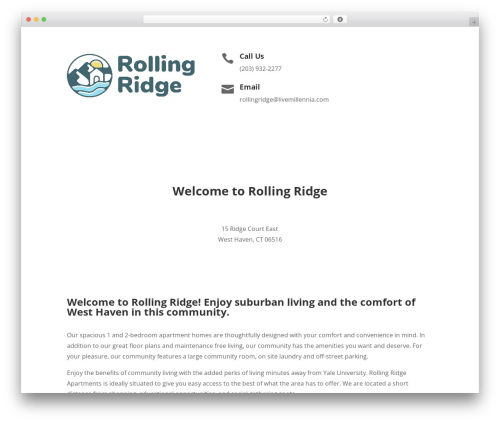Millennia footer info WordPress plugin - liverollingridge.com
