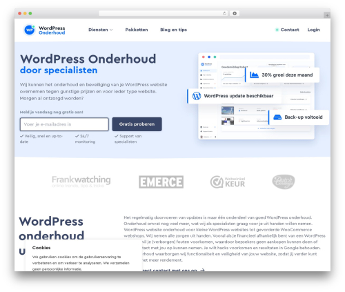 WordPress theme Artitex - www.wponderhoud.nl