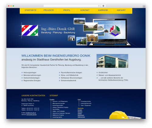 WordPress website theme Atomik Theme - donik-gbr.de