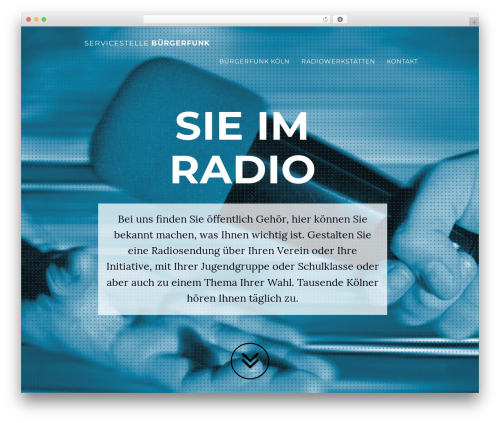 WordPress website theme Bürgerfunk - buergerfunk.koeln