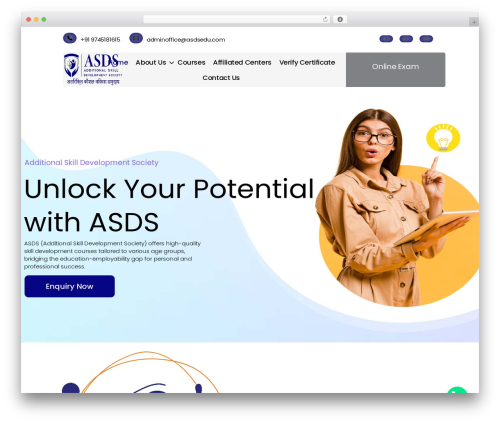 WP theme Threadsys Twenty Twenty - asdsedu.com