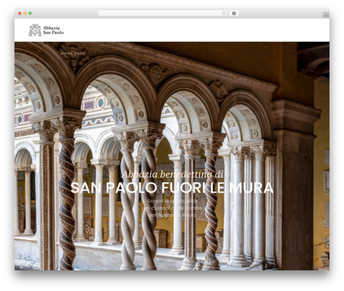 chapel theme WordPress - abbaziasanpaolo.org