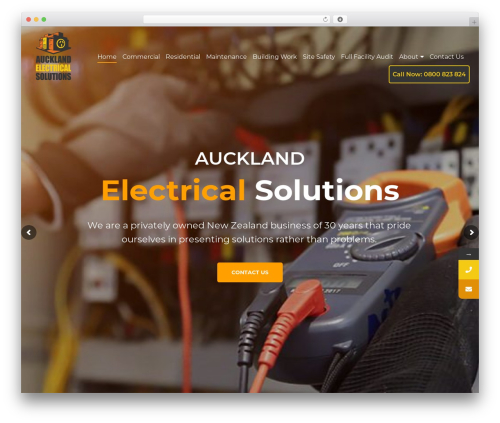 Construction WordPress theme - aucklandes.co.nz